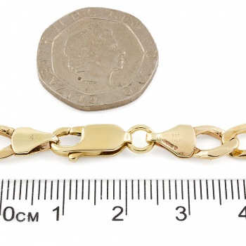 9ct gold 11.8g 9 inch figaro Bracelet